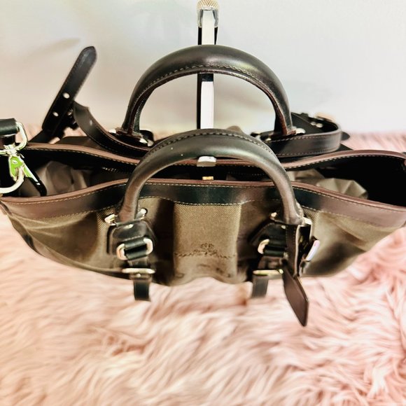 AUTHENTIC PRADA CANAPA CROSSBODY SATCHEL BAG MADE IN ITALY WITH DUST BAG COA - Picture 5 of 15